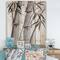 Designart - Vintage Monochrome Bamboo IV - Traditional Print on Natural Pine Wood